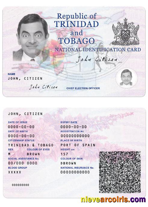 Trinidad and Tobaco ID card